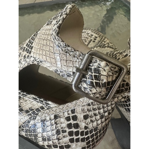 MIA Snakeskin Print Ankle Booties with Buckle Detail, Women's Size 6M - Picture 6 of 9